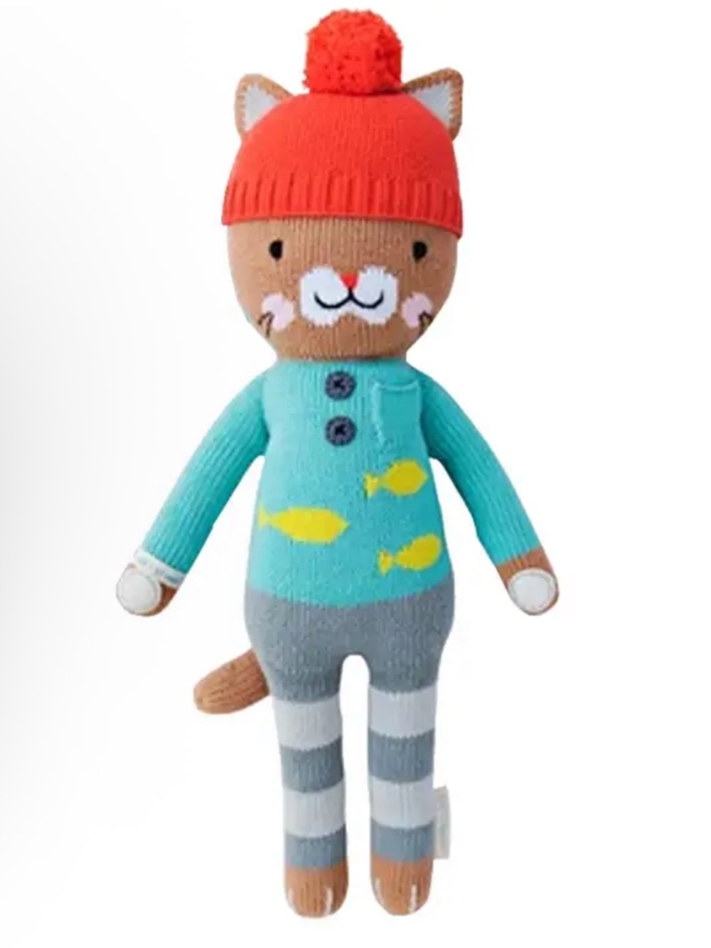 CUDDLE + KIND Cat Knit Doll Maximus Toy Plush 14 inches excellent condition